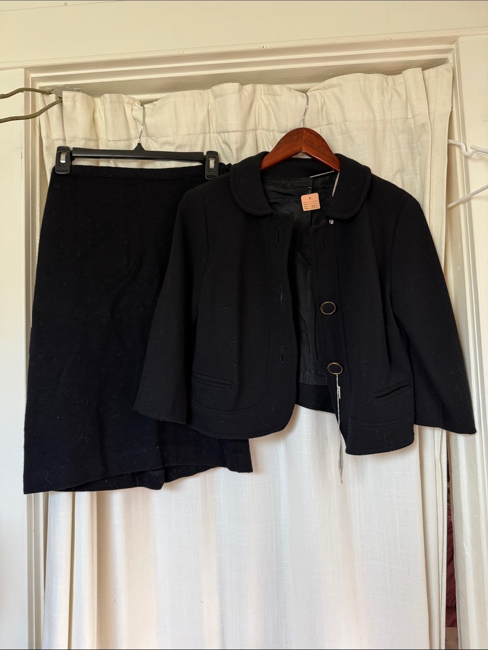 Black Women's Skirt suit (wool)